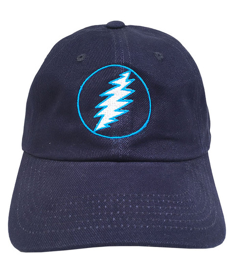 liquid blue GD Lightning Bolt Navy Baseball Cap