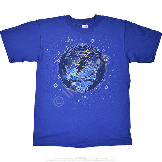 Liquid Blue GD Mystical Stealie Blue T-Shirt