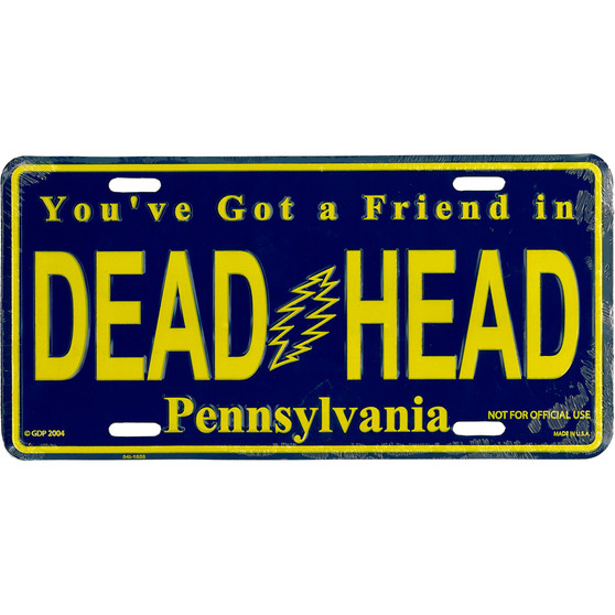Liquid Blue GD Pennsylvania License Plate