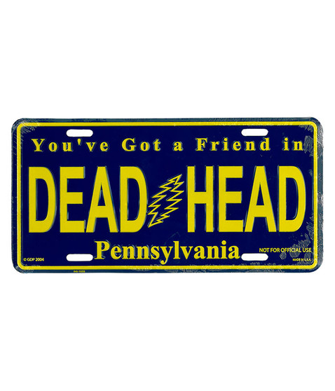 liquid blue GD Pennsylvania License Plate