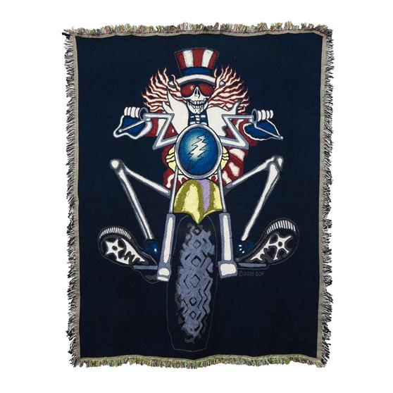 Liquid Blue GD Pyscle Sam Woven Blanket