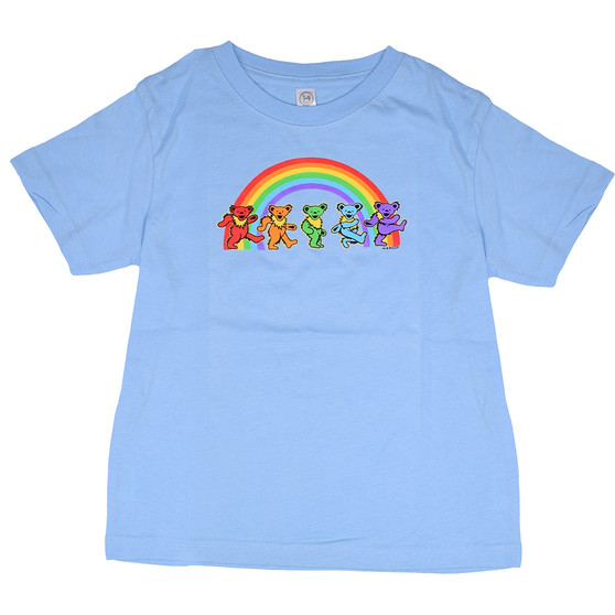 Liquid Blue GD Rainbow Bears Blue Toddler T-Shirt