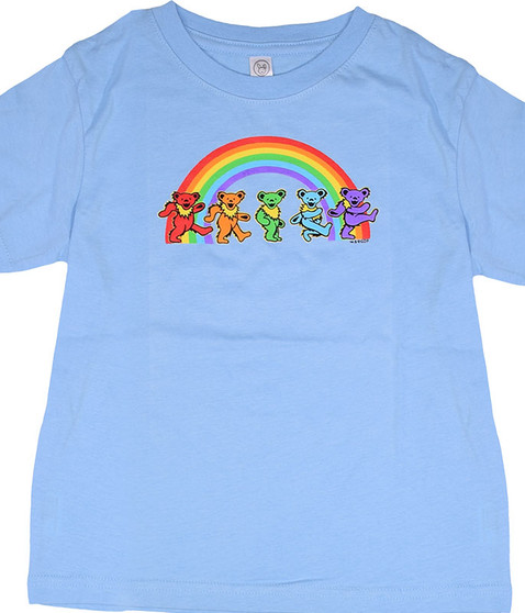 liquid blue GD Rainbow Bears Blue Toddler T-Shirt