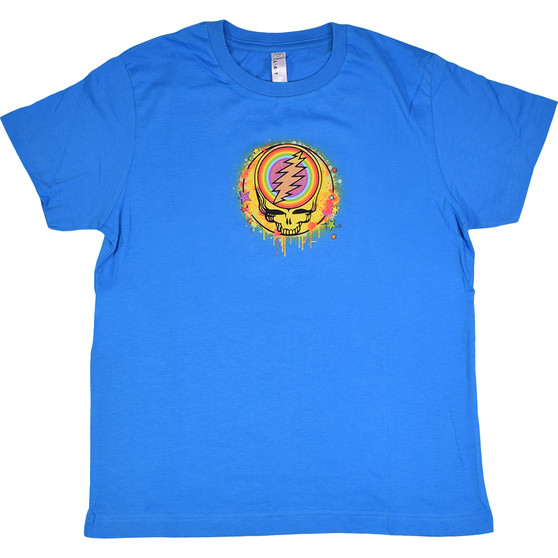 Liquid Blue GD Rainbow Splatter Blue Youth T-Shirt