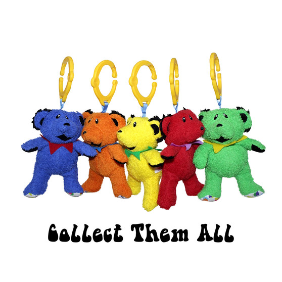 Liquid Blue GD Red Dancing Bear Baby Rattle