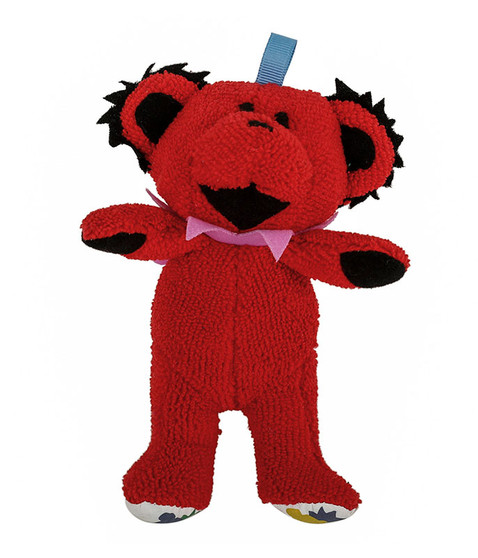 liquid blue GD Red Dancing Bear Baby Rattle