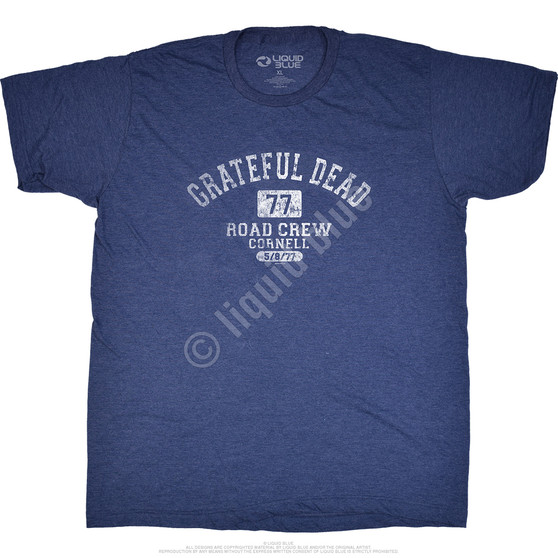 Liquid Blue GD Road Crew Navy Poly Cotton T-Shirt