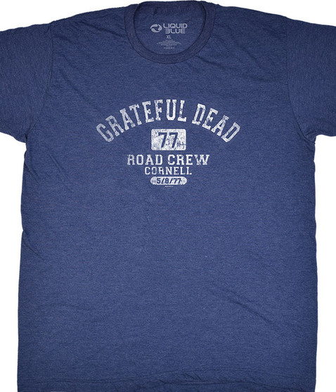 liquid blue GD Road Crew Navy Poly Cotton T-Shirt