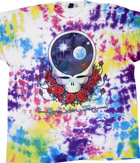 liquid blue GD Space Face Tie-Dye T-Shirt