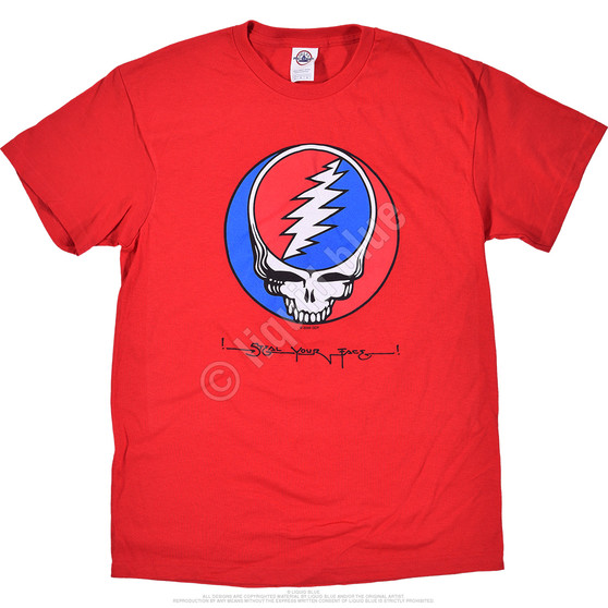 Liquid Blue GD Steal Your Face Red T-Shirt