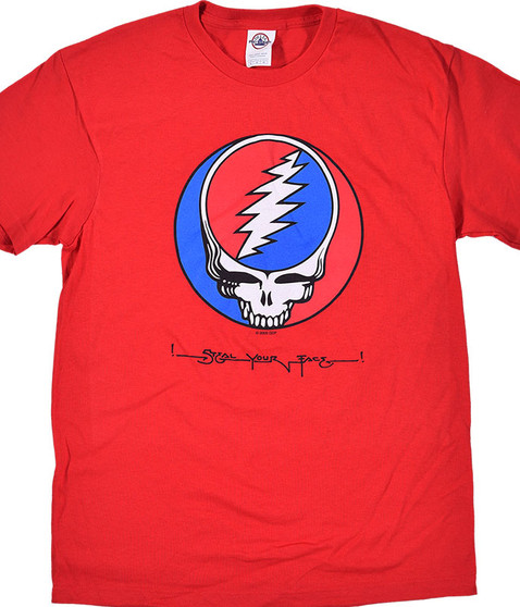 liquid blue GD Steal Your Face Red T-Shirt