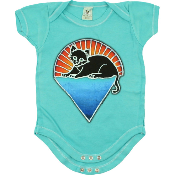 Liquid Blue GD Steal Your Kitty Green Onesie