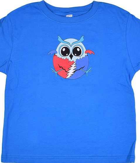liquid blue GD Steal Your Owl Blue Toddler T-Shirt
