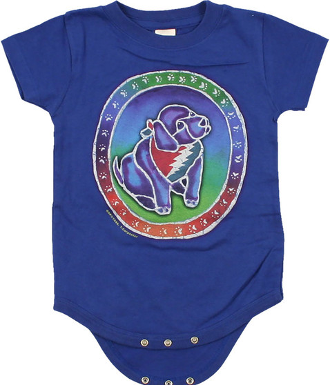 liquid blue GD Steal Your Puppy Blue Onesie