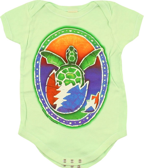 liquid blue GD Steal Your Turtle Green Onesie