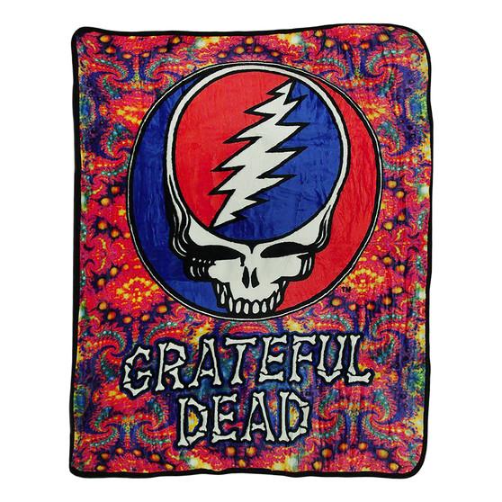 liquid blue GD SYF Fractal Fleece Blanket