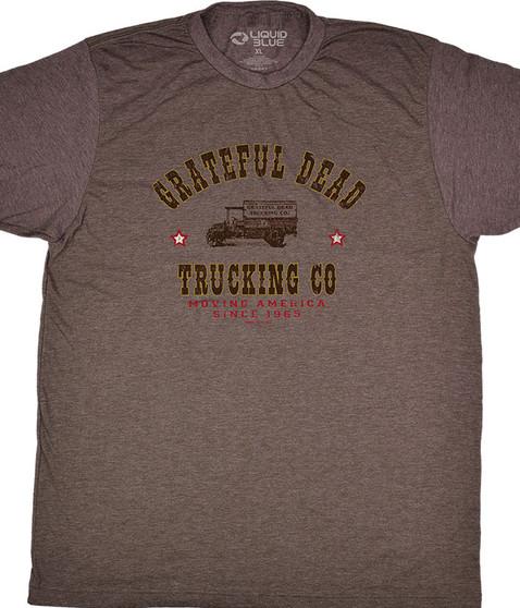 liquid blue GD Truckin Brown Poly Cotton T-Shirt