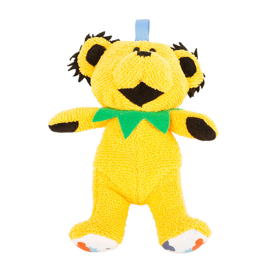 Liquid Blue GD Yellow Dancing Bear Baby Rattle