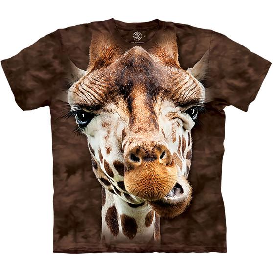 Liquid Blue Giraffe Classic Cotton T-Shirt