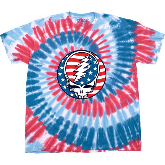 Liquid Blue Glory Spiral Tie-Dye T-Shirt