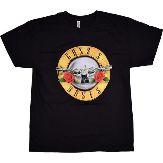 Liquid Blue GNR Bullet Logo Black T-Shirt