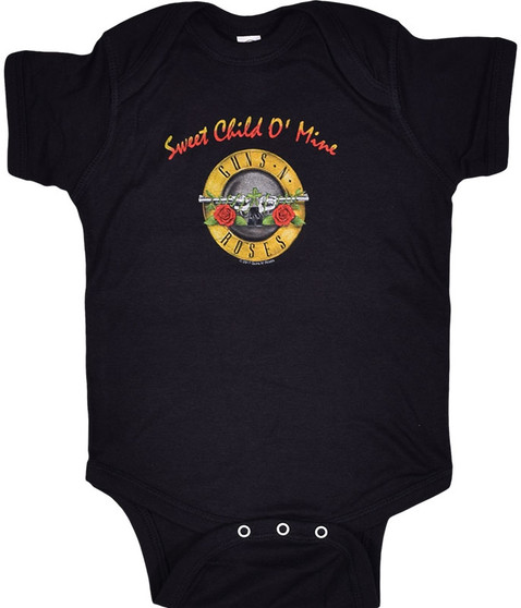 liquid blue GNR Sweet Child Black Onesie