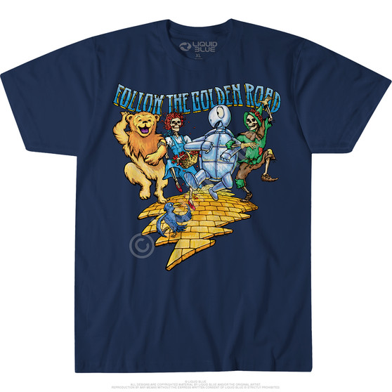 Liquid Blue Golden Road Navy T-Shirt