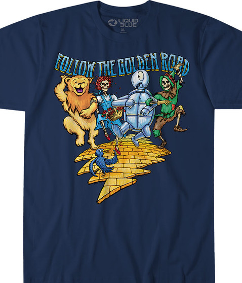 liquid blue Golden Road Navy T-Shirt