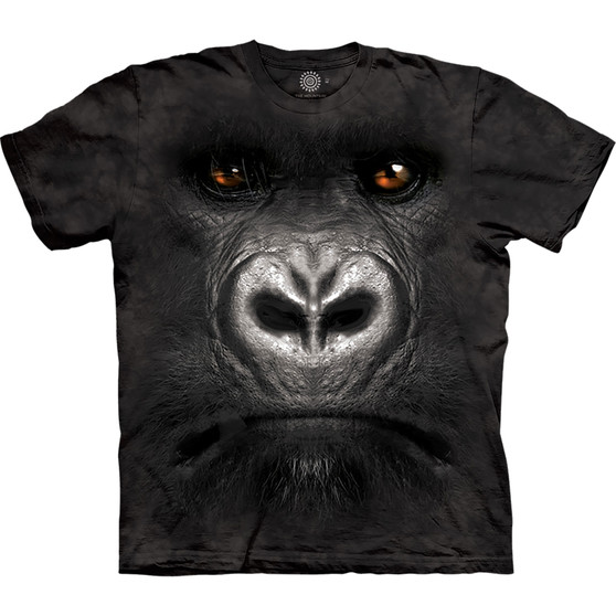 Liquid Blue Gorilla Face Classic Cotton T-Shirt
