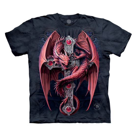 Liquid Blue Gothic Guardian Classic Cotton T-Shirt