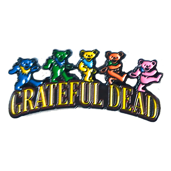 Liquid Blue Grateful Dead Dancin Bears Lapel Pin