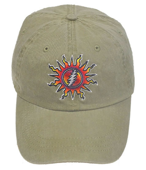 liquid blue Grateful Dead Sunshine Lightning Cap