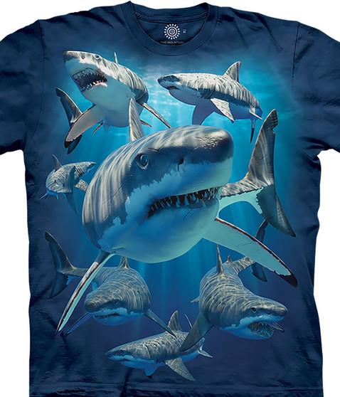 liquid blue Great Whites Classic Cotton T-Shirt