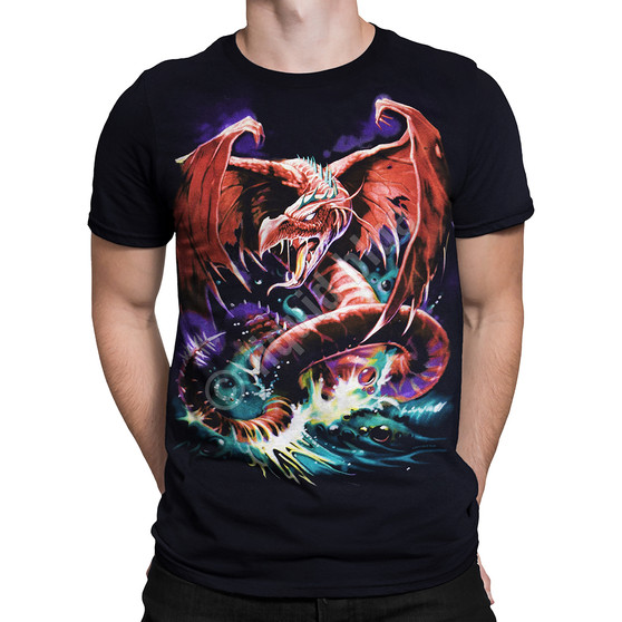 Liquid Blue Great Wyrm Black T-Shirt