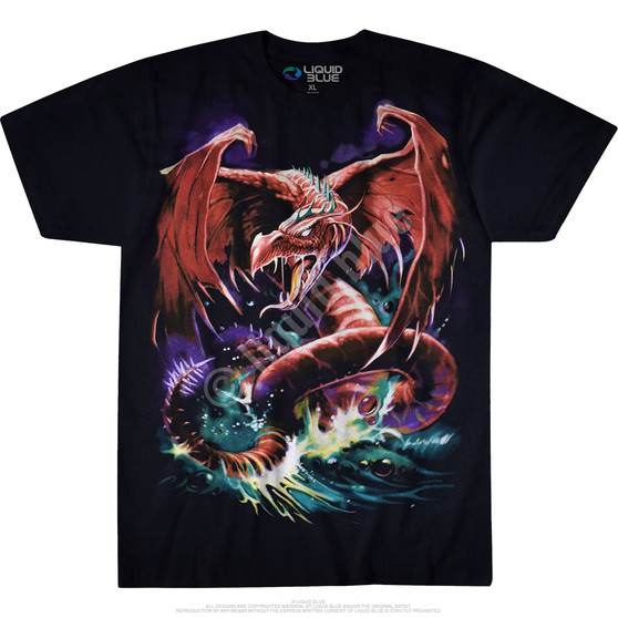 Liquid Blue Great Wyrm Black T-Shirt