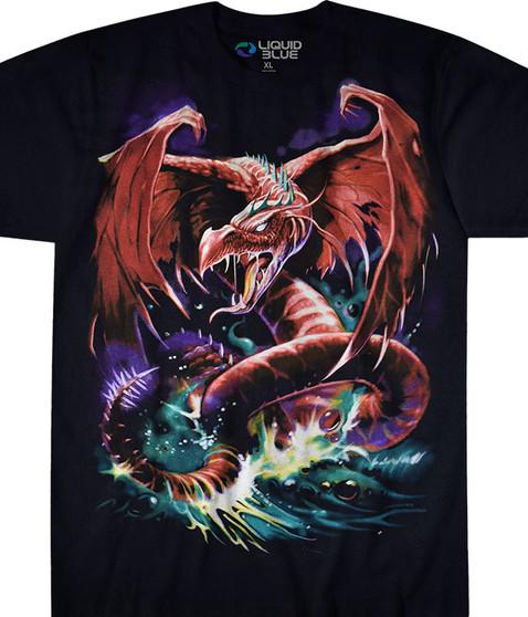 liquid blue Great Wyrm Black T-Shirt