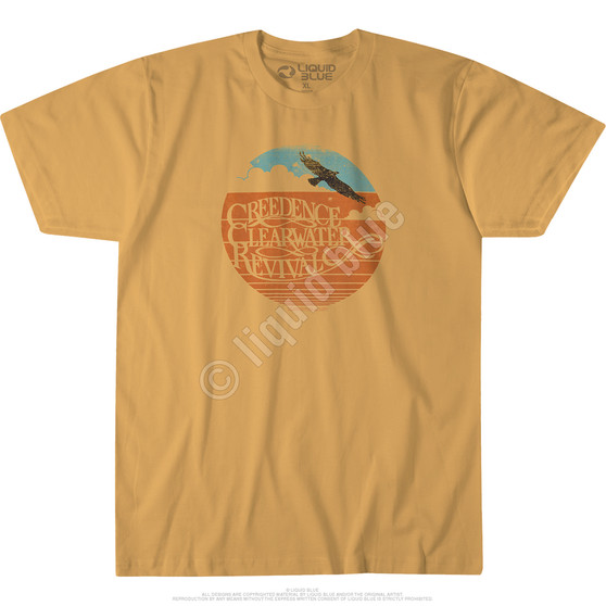 Liquid Blue Green River Tan Athletic T-Shirt