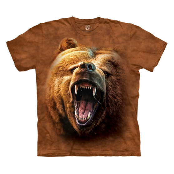 Liquid Blue Grizzly Growl Classic Cotton T-Shirt
