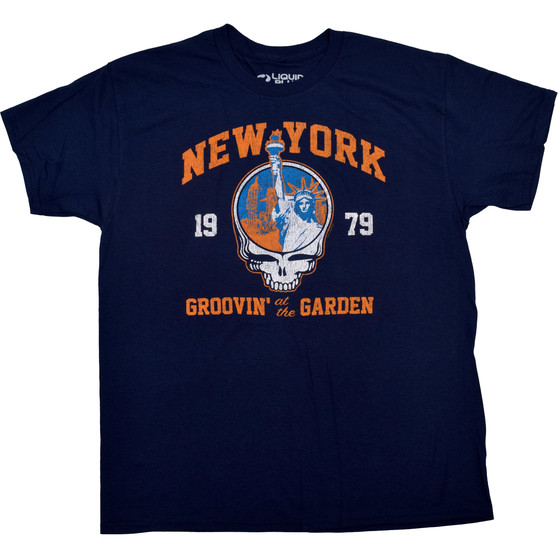 Liquid Blue Groovin At The Garden Navy T-Shirt
