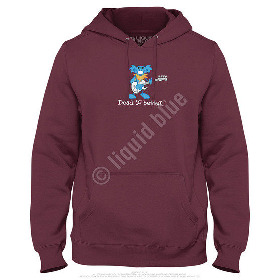 Liquid Blue Guitar Dead Is Better Hoodie