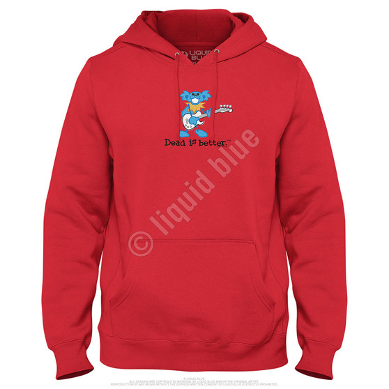Liquid Blue Guitar Dead Is Better Hoodie
