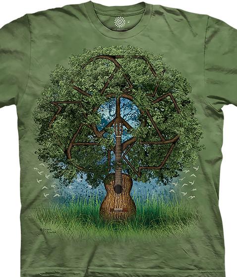 liquid blue Guitar Tree Classic Cotton T-Shirt