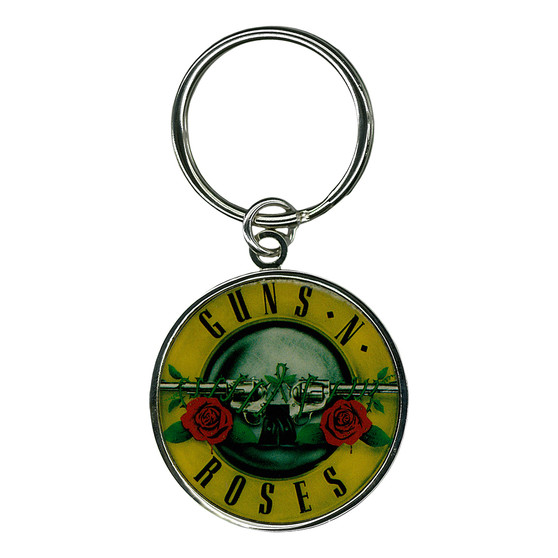 Liquid Blue Guns N Roses Bullet Keychain