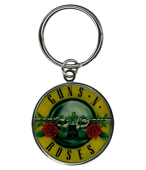 liquid blue Guns N Roses Bullet Keychain