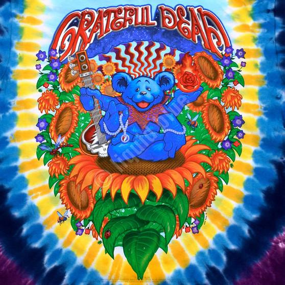 Liquid Blue Guru Bear Tie-Dye T-Shirt