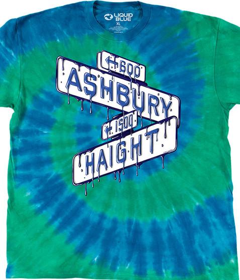 liquid blue Haight Ashbury Sign T-Shirt
