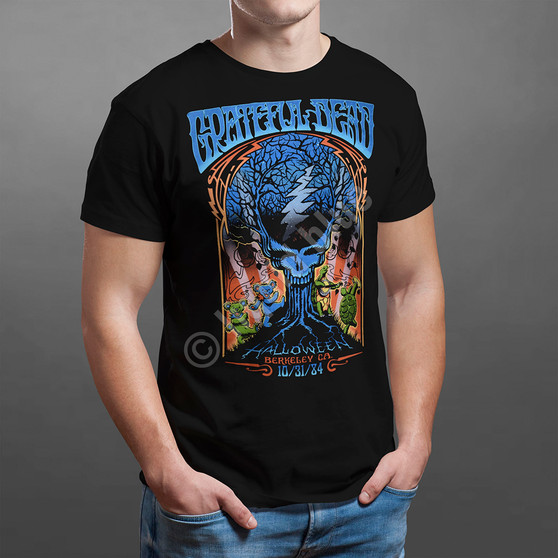 Liquid Blue Halloween Dead Black Athletic T-Shirt