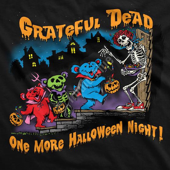 Liquid Blue Halloween Night Black Hoodie