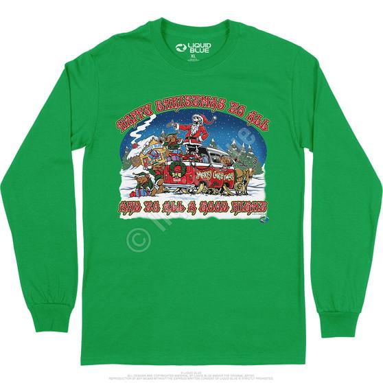 Liquid Blue Happy Christmas Long Sleeve T-Shirt