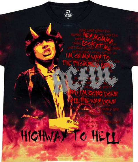 liquid blue Hell Tie-Dye T-Shirt